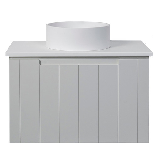 Camden Wall Hung Vanity 1 Drawer 650mm Solid Surface Custom Colour