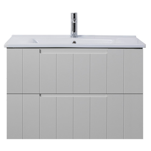 Camden Wall Hung Vanity 2 Drawer 750mm Ceramic Custom Colour