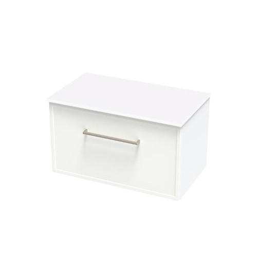 Array Berlin Pro Vanity 800 Single Drawer With Internal Drawer White Satin