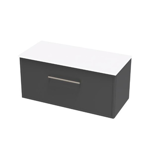 Array Berlin Pro Vanity 1000 Single Drawer With Internal Drawer Slate