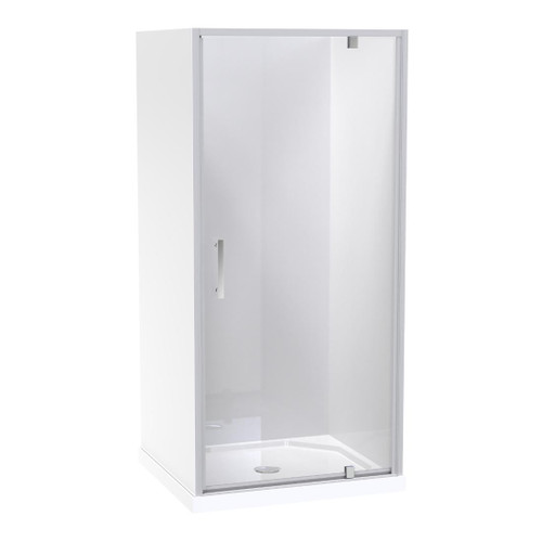 Millennium Shower Enclosure Kit 900 x 1000mm 3 Sided 1000 Door Flat Wall Satin
