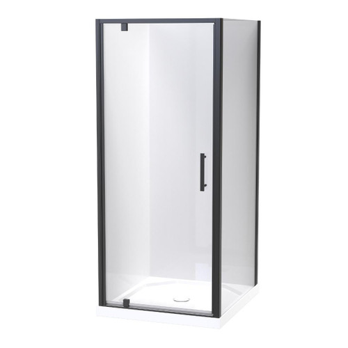 Millennium Shower Enclosure Kit 1000 x 900mm 2 Sided 900 Door Flat Wall Black