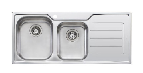 Project Sink 1 And 3/4 Bowl Topmount Sink Left Hand Bowl With Drainer