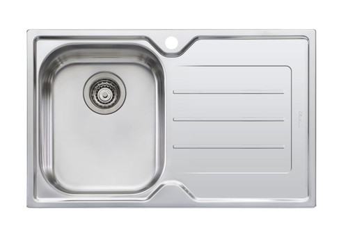 Project Sink Single Bowl Topmount Sink Left Hand Bowl With Drainer