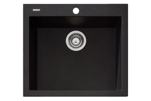 Santorini Large Sink Bowl Topmount Black