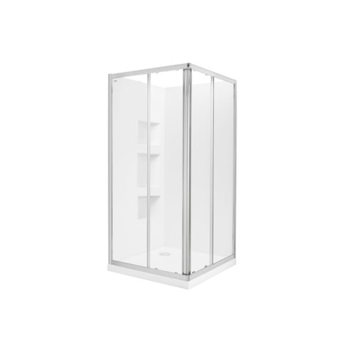 Elite Shower 9 x 9 Satin Rear 706804A-RRW-SS