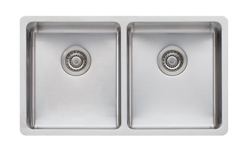 Sonetto Double Sink Bowl 3/4 Universal Mount