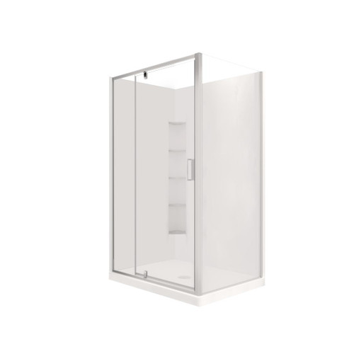 Valencia Elite Shower Square Corner 12 x 9 Sat C+ RH Centre Waste 706734A-SS