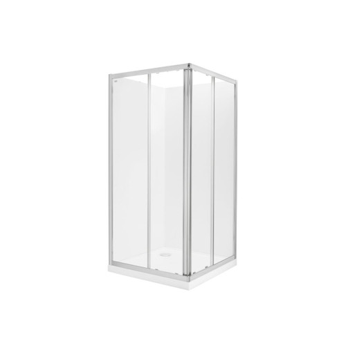 Valencia Elite Shower Suite Square Sliding 1 x 1 Flat Rear Waste 706803A-SS