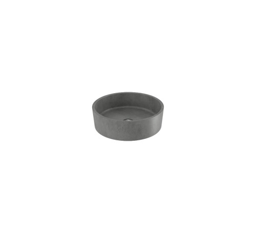 Mode Vessel Basin Concrete 400 x 120mm Grey Steel