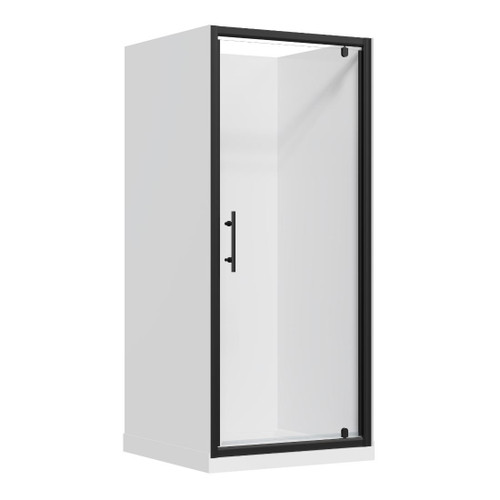 Brighton Flat Liner 1000 x 1000mm 3 Sided Black