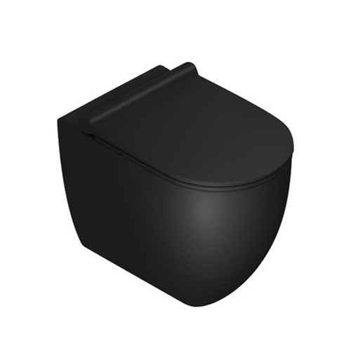 Sfera Floor Toilet Suite 540 x 350mm Matte Black Concealed Inlet VPS54RSL.NS