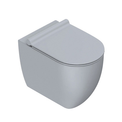 Sfera Floor Toilet Suite 540 x 350mm Matte Cement Concealed Inlet VPS54RSL.CS