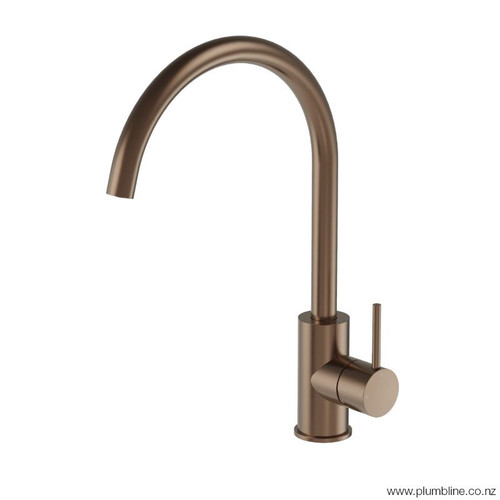 Buddy Kitchen Mixer Round Spout Brushed Bronze PVD