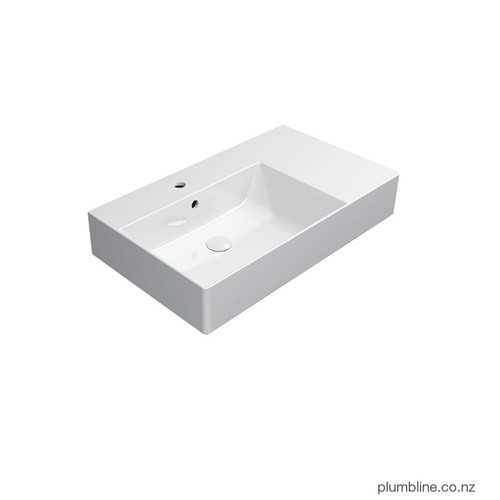 Kube X 80 Left Basin No Tap Hole