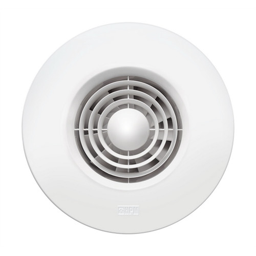 Wall Exhaust Fan 14W 100mm Round Ceiling/Wall Mount White