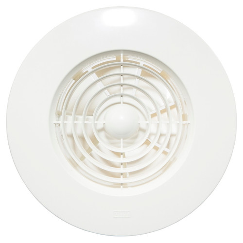 Wall Exhaust Fan 24W 150mm Round Ceiling/Wall Mount White