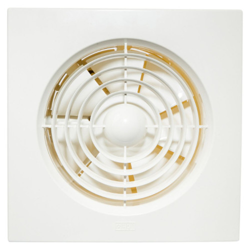 Exhaust Fan 24W 150mm Square Slim Ceiling/Wall Mount White