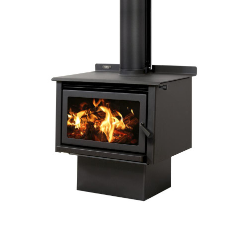 LTD Xtreme Rad - Base Freestanding Wood Fire Metallic Black