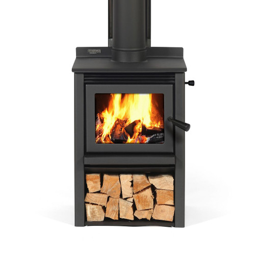 Tiny Rad - Woody Freestanding Wood Fire Metallic Black