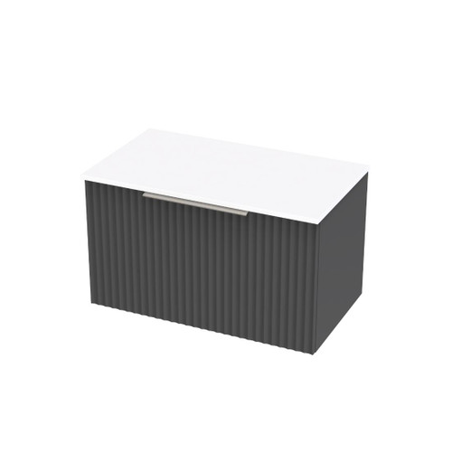 Array Riada Pro Vanity 900 Single Drawer With Internal Drawer Slate