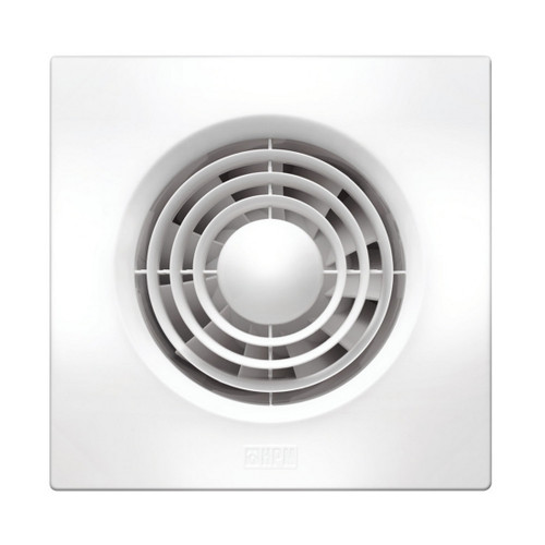 Wall Exhaust Fan 24W 150mm Square Ceiling/Wall Mount White EF150SQSWE