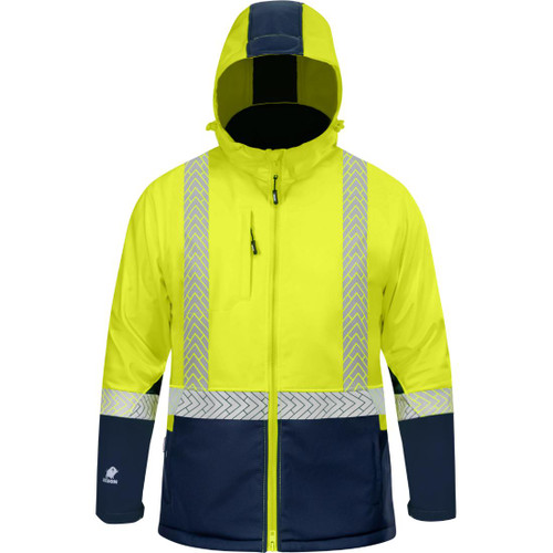 Jacket Softshell Day/Night Yellow/Navy 6XL