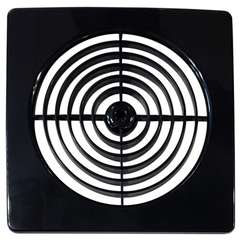 PRO SERIES LOW PROFILE GRILLE SQUARE 150MM BLACK