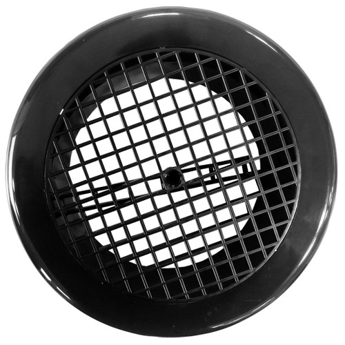 PRO SERIES LOW PROFILE GRILLE ROUND 150MM BLACK