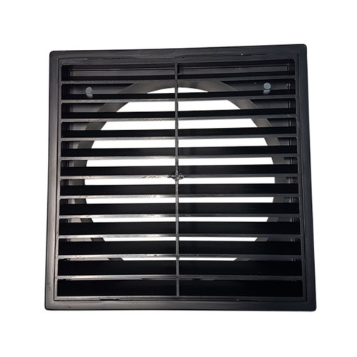 PRO SERIES FIXED LOUVRE GRILLE 150MM BLACK
