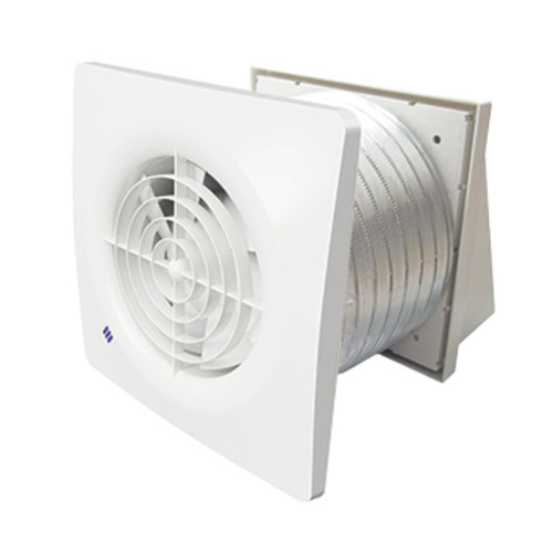 Quiet Through Wall Fan Kit With Humidity Control 150mm