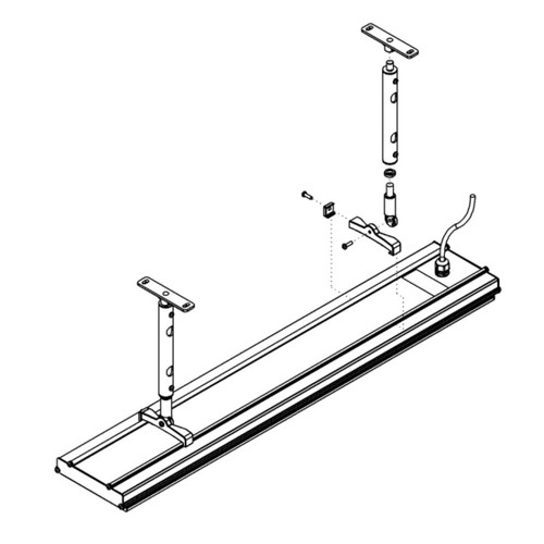 Classic Pole Mount Kit 900mm Silver 2-Pack THHAC-007