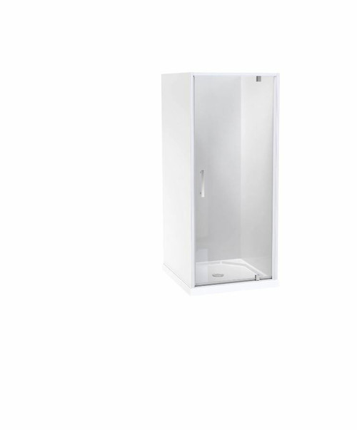 Millennium Shower Enclosure Kit 1000 x 900mm 3 Sided Flat Wall White Centre Waste