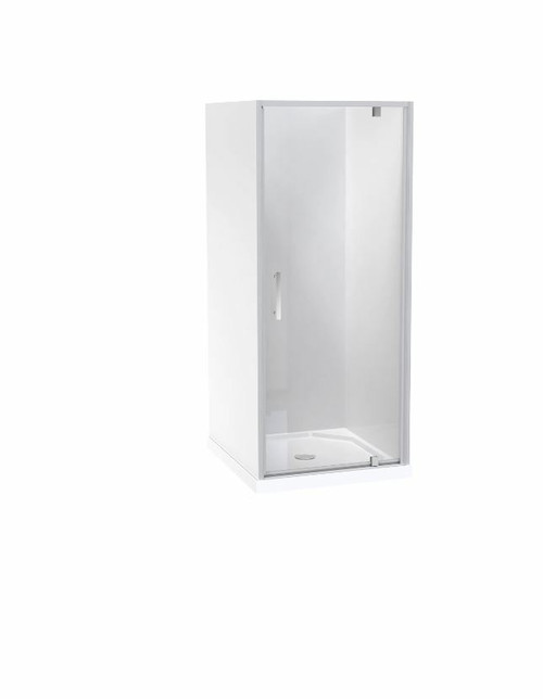 Millennium Shower Enclosure Kit 1000 x 900mm 3 Sided 900 Door Flat Wall Satin
