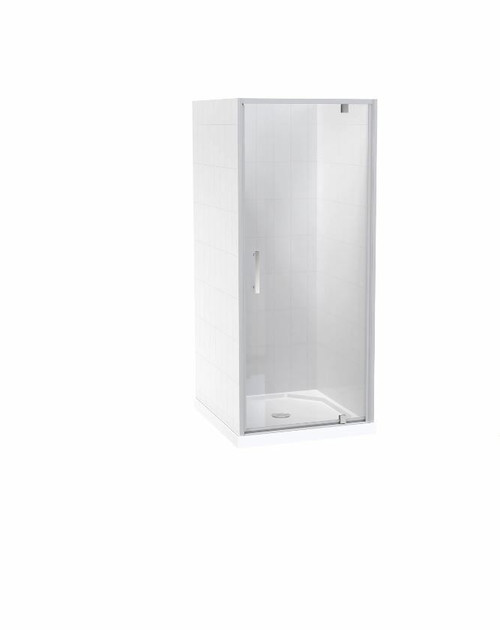 Millennium Shower Enclosure Kit 900 x 1000mm 3 Sided Tile 1000 Door Satin Centre Waste