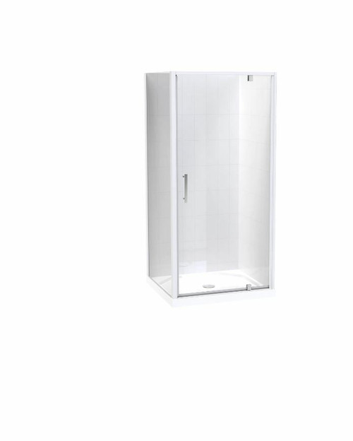 Millennium Shower Enclosure Kit 1000 x 900mm 2 Sided Tile 900 Door Black Centre Waste