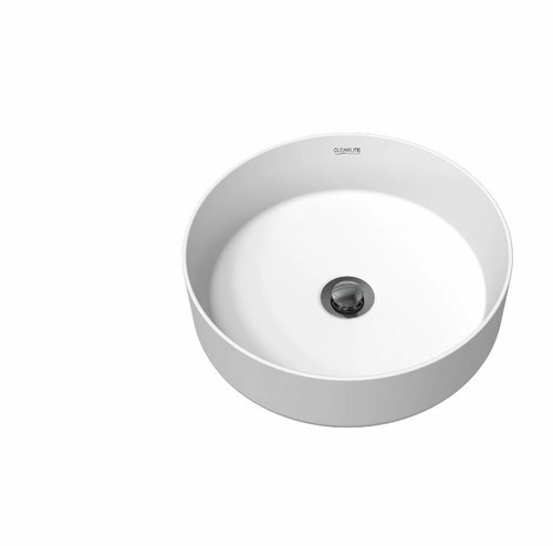 VC Bench Top Basin 355 Round Matt White VBVC355RMWH