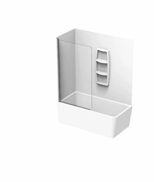 Varo Shower Over Bath 2-Sided Moulded Standard Swing Panel Left Hand 0B69002MSL
