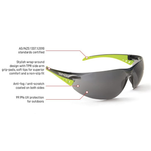 XSpex Protection Safety Glasses E4000