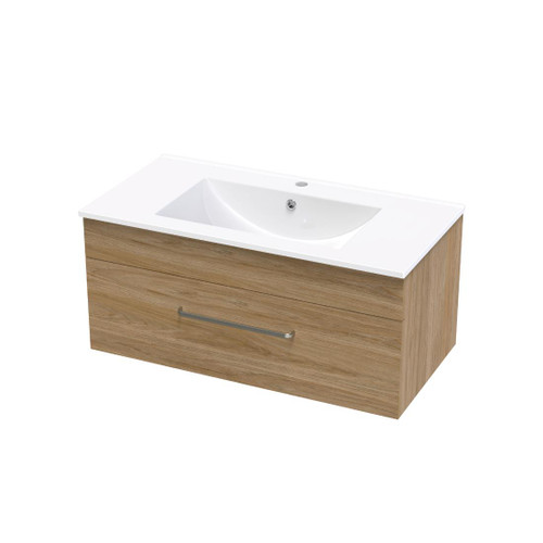Pacific Wall Hung Vanity 900mm Single Drawer Baroque