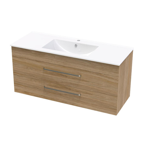 Pacific Wall Hung Vanity 1200mm Double Drawer Baroque
