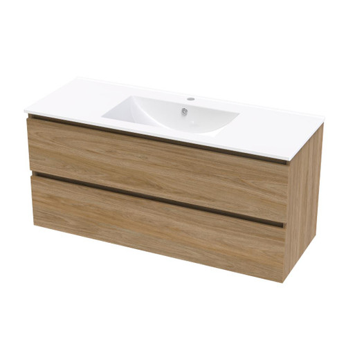 Pacific Rise Wall Hung Vanity 1200mm Double Drawer Baroque