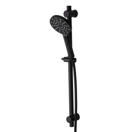 Main Image Circo Multispray Handshower Set 120mm Head Mains Pressure Matte Black Wall Mounted