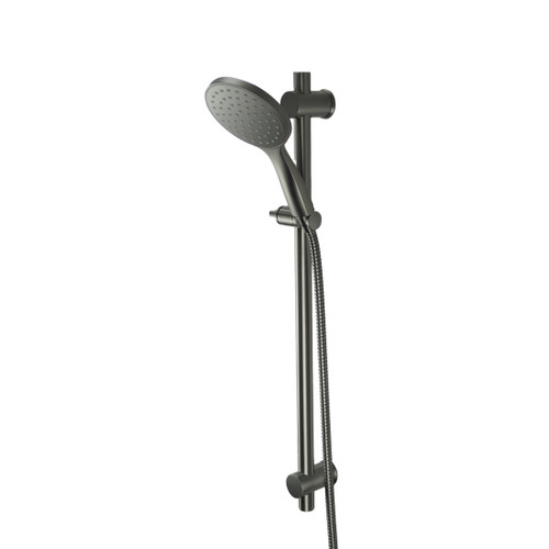 Main Image Circo Single Spray Slide Shower Set All Pressures 1.5m Hose Gun Metal Wall Mounted