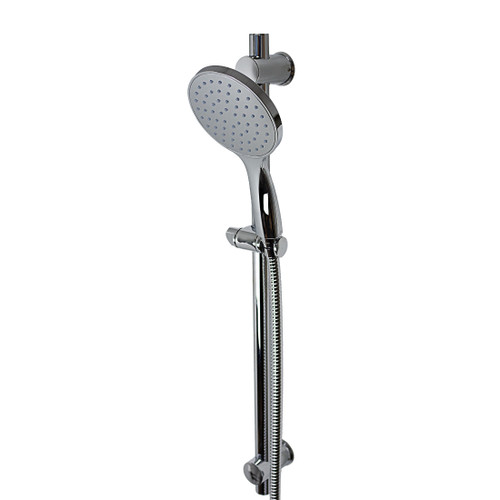 Circo Single Spray Slide Shower Set All Pressures 1.5m Hose Polished Stainless Steel Wall Mounted