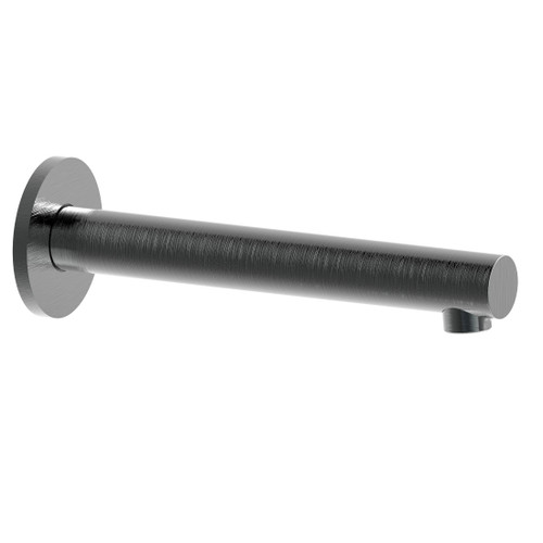 Deluna Bath Spout 190mm Gun Metal Wall Mounted