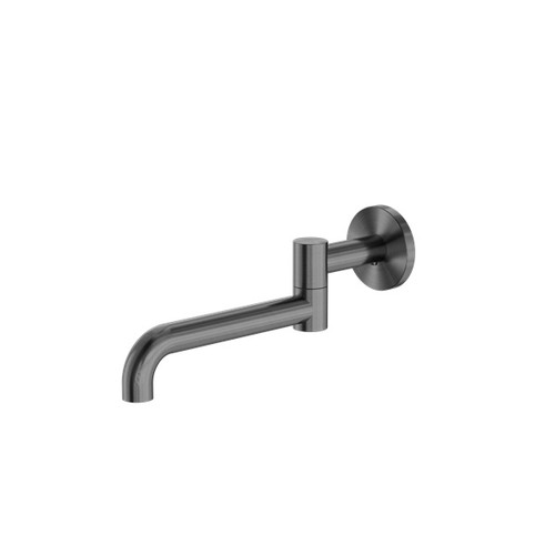 Mecca Swivel Basin/Bath Spout Wall Mounted 225mm Gun Metal