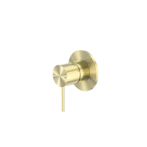 Mecca Shower Mixer 80mm Plate Brushed Gold