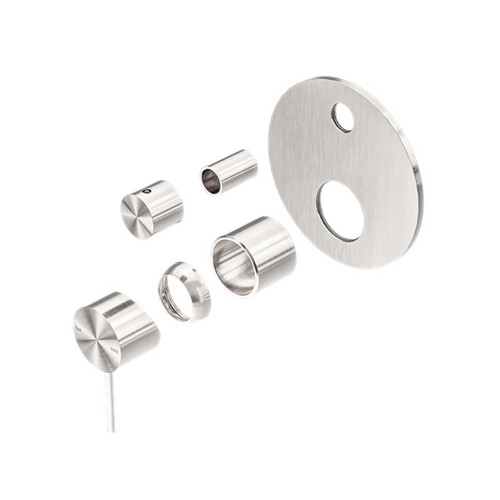 Mecca Shower Mixer With Diverter Trim Kit Brushed Nickel