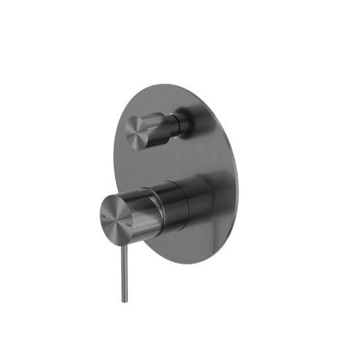 Mecca Shower Mixer With Diverter Gun Metal